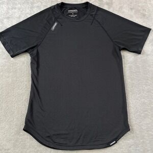 Legends Enzo Shirt Mens Small Black Training Running Outdoor Walking Performance